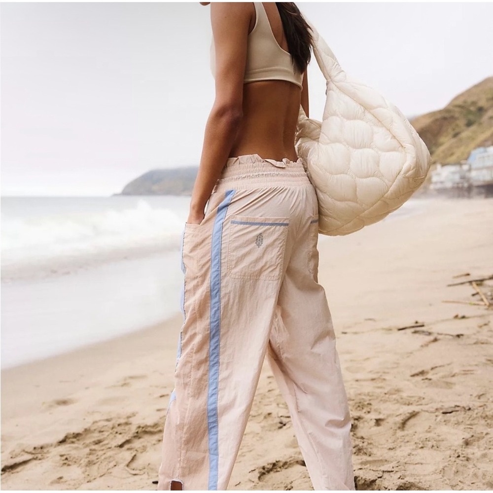 Free People Movement Champ Is Here Track Pants Cream XSmall Running Outdoor